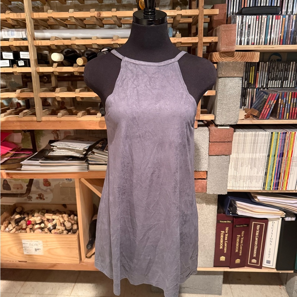 BP Nordstrom‎ Gray Faux Suede Tunic/Mini Dress